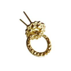 ANILLA DE CORTESÍA DORADA PARA SILLA PORTUGUESA CON ESPIGA (UNIDAD) Marjoman comprar equipación equitación España