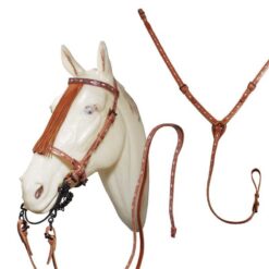 Alternative view of CONJUNTO CABEZADA Y PECHOPETRAL REPUJADOS MARJOMAN