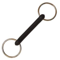 FILETE DE ANILLAS NIQUELADO EMBOCADURA DE GOMA SUAVE Marjoman Distribution comprar equipación equitación España