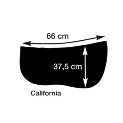 Alternative view of SUDADERO MARJOMAN DE LONA ALISTADA PARA SILLA WESTERN CALIFORNIA