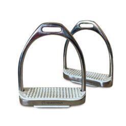 Estribo de acero inoxidable con taco blanco Marjoman Distribution comprar equipación equitación España