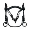 Bocado vaquero pavonado con embocadura arco y barra curva Marjoman Distribution comprar equipación equitación España