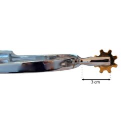 Alternative view of ESPUELA PLANA RULETA BRONCE INOX