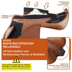 SILLA CON BASTES MULTIPOSICIÓN Y RELLENABLES -