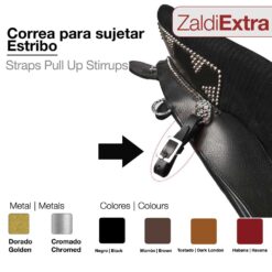 CORREA SUJETAR ESTRIBO ZALDI EXTRA - Color: Black