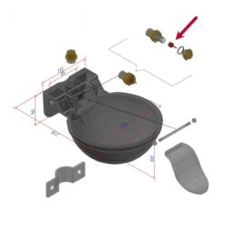 Alternative view of Eje de válvula con junta