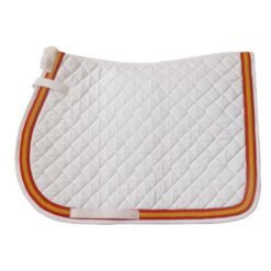 MANTILLA ACOLCHADA BLANCA RIBETE BANDERA ESPAÑOLA Marjoman Distribution comprar equipación equitación España