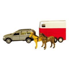 JUGUETE: COCHE VOLVO CON VAN & CABALLOS 2295 -