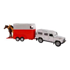 JUGUETE: COCHE JEEP CON VAN & CABALLOS 2195 -
