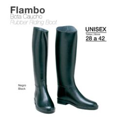 BOTA CAUCHO FLAMBO ECO. NEGRO - Color: Black