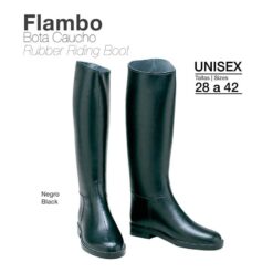 BOTA CAUCHO FLAMBO ECO. NEGRO - Color: Black