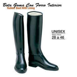 BOTA GOMA CON FORRO INTERIOR - Tamaño: 40MS