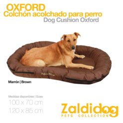 PERRO COLCHÓN ACOLCHADO OXFORD MARRÓN - Tamaño: 70 x 100cm