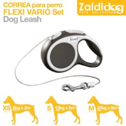 PERRO CORREA FLEXI VARIO - Color: Grey