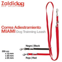 PERRO CORREA ADIESTRAMIENTO MIAMI - Color: Red