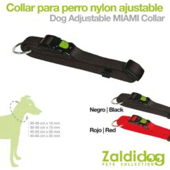 PERRO COLLAR NYLON AJUSTABLE - Color: Red
