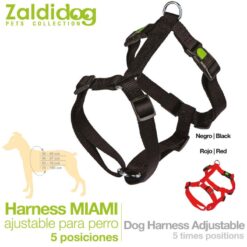 PERRO HARNESS MIAMI 5-AJUSTES - Color: Black