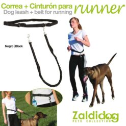PERRO CORREA + CINTURON PARA RUNNER 1-1.40m -
