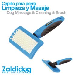 PERRO CEPILLO PARA LIMPIEZA Y MASAJE 18cm x 12cm -