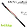 PERRO COLLAR LONA/CUERO TC791.19 60cm X 19mm -