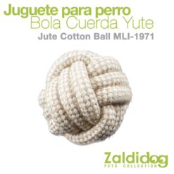 PERRO JUGUETE BOLA CUERDA JUTE MLI-1971 -