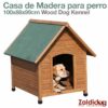 PERRO CASA MADERA 100x88x99cm -