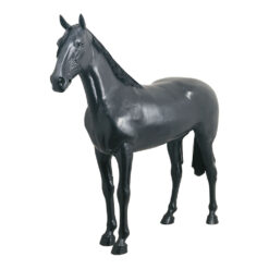 CABALLO FIBRA TAMAÑO NATURAL NEGRO S112 -