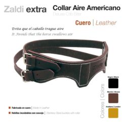 COLLAR AIRE AMERICANO ZALDI EXTRA - Color: Black