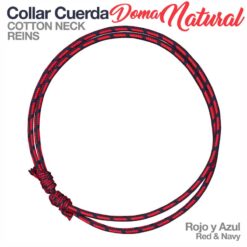 COLLAR CUERDA DOMA NATURAL 44570 ROJO/AZUL -