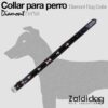 PERRO COLLAR DIAMONT DC091 NEGRO -