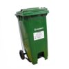 CONTENEDOR BASURA VERDE 120L CON PEDAL YY-120C -