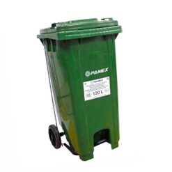 CONTENEDOR BASURA VERDE 120L CON PEDAL YY-120C -