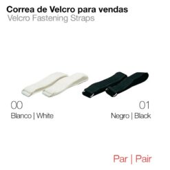 CORREA DE VELCRO PARA VENDAS PAR - Color: Black