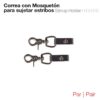 CORREA CON MOSQUETÓN PARA SUJETAR ESTRIBOS PAR -