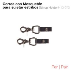 CORREA CON MOSQUETÓN PARA SUJETAR ESTRIBOS PAR -