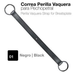 CORREA PERILLA VAQUERA PARA PECHOPETRAL NEGRO -