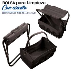 BOLSA PARA LIMPIEZA CON ASIENTO 3728 NEGRO -