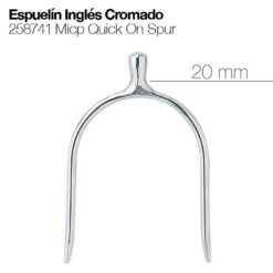 ESPUELÍN INGLÉS CROMADO 258741 -