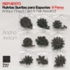 ESPUELA RULETAS SUELTAS 9 PARES ancho: 4x4cm -