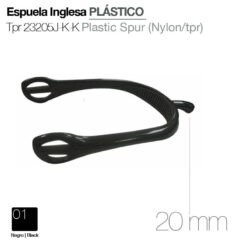 ESPUELA INGLESA PLÁSTICO TPR 23205J-K-K NEGRO -