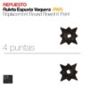 ESPUELA REPUESTO PAR RULETA VAQUERA 4 puntas -