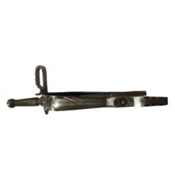 ESPUELA VAQUERA INOX ENVEJECIDO GALLO BOLA RECTO -