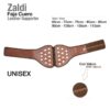 FAJA CUERO ZALDI CON VELCRO - Tamaño: 65cm