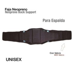 FAJA NEOPRENO PARA ESPALDA TN-3005-L NEGRO -