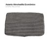 ASIENTO ALMOHADILLA ECONÓMICA BLANCO/NEGRO -