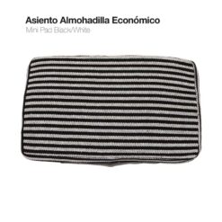 ASIENTO ALMOHADILLA ECONÓMICA BLANCO/NEGRO -