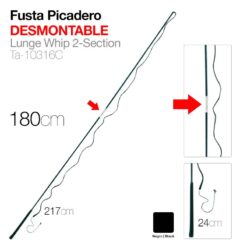 FUSTA PICADERO DESMONTABLE  180cm -