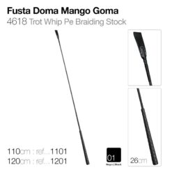 FUSTA DOMA MANGO GOMA 4618 - Color: Black