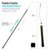 FUSTA COCHE TELESCÓPICA 517-270  270cm -