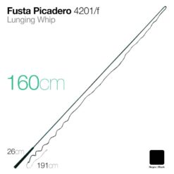 FUSTA PICADERO 4201/F NEGRO 160cm -